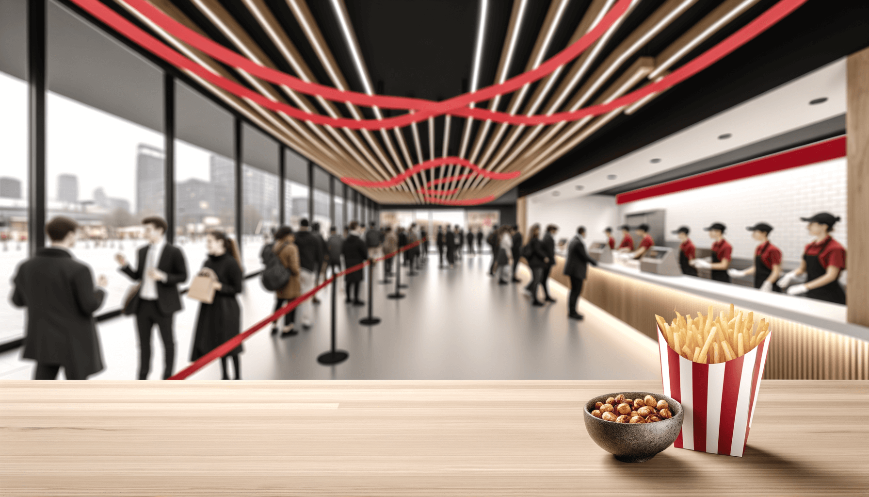 Five Guys otevřel v Praze: fronty v food courtu, střih pásky i americký velvyslanec