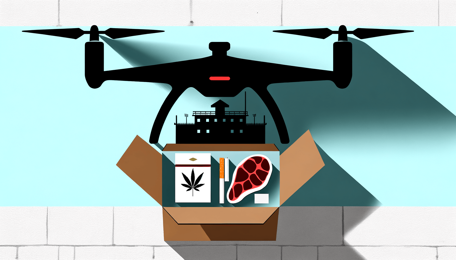 Dron s potravinami, cigaretami a konopím zadržen u věznice v Jižní Karolíně