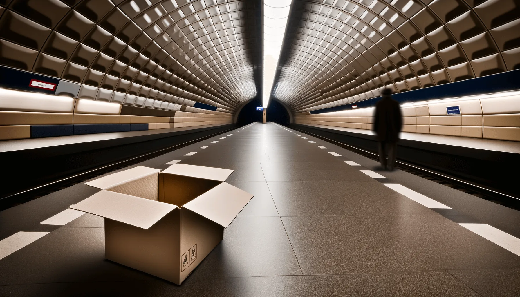 Metro B v Praze zastavilo kvůli muži s krabicí, policie našla v balíku boty