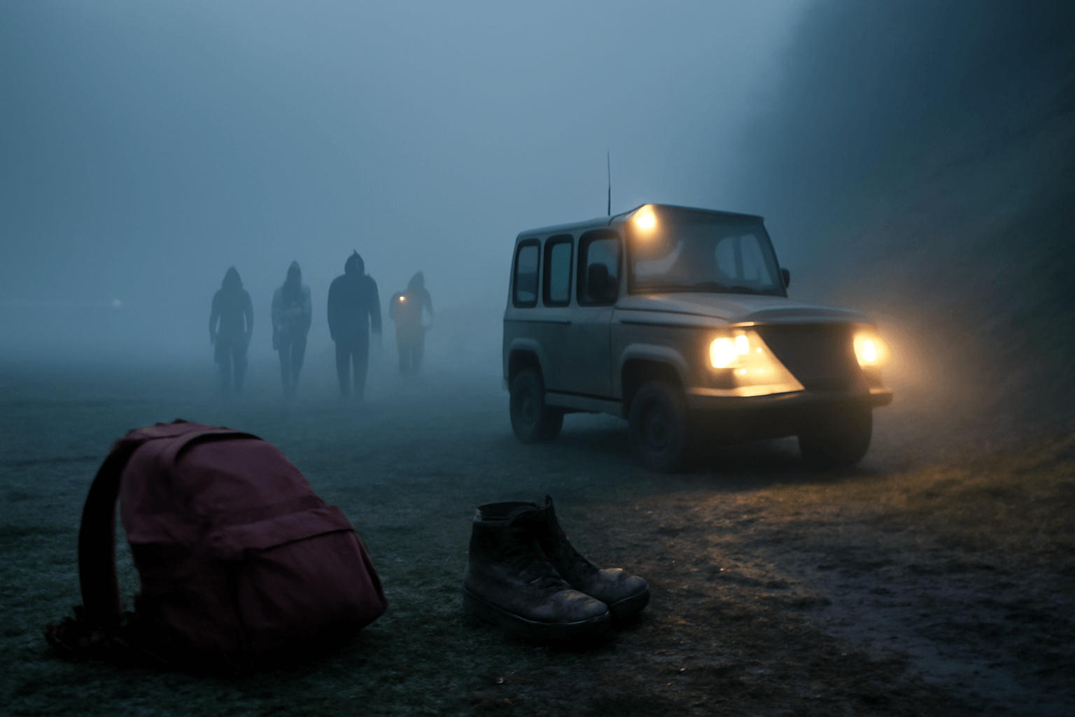 Hustá mlha a členitý terén ztěžují pátrání po Marku Hejhalovi