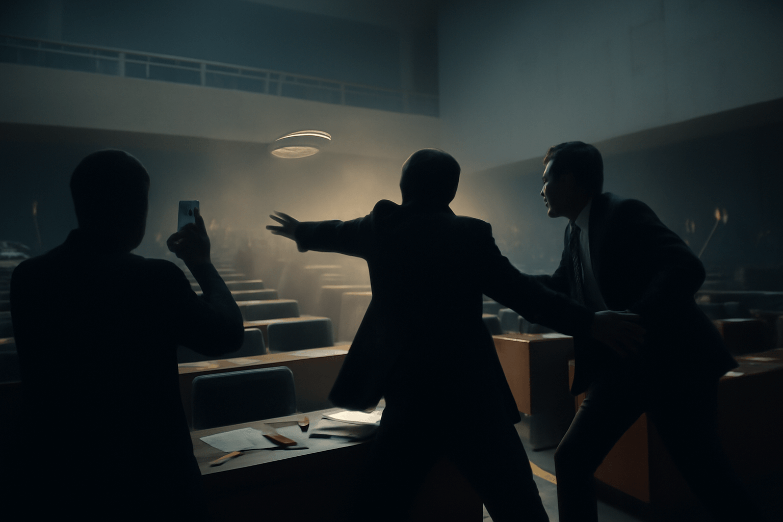 Matovič se pustil do slovní i fyzické potyčky v slovenském parlamentu při hlasování