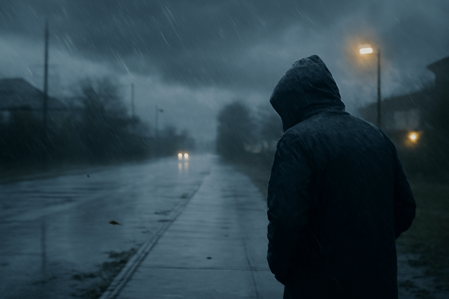 Déšť a silný vítr v Kenilworthu. Max. 11 °C, rtuť klesne k −1 °C