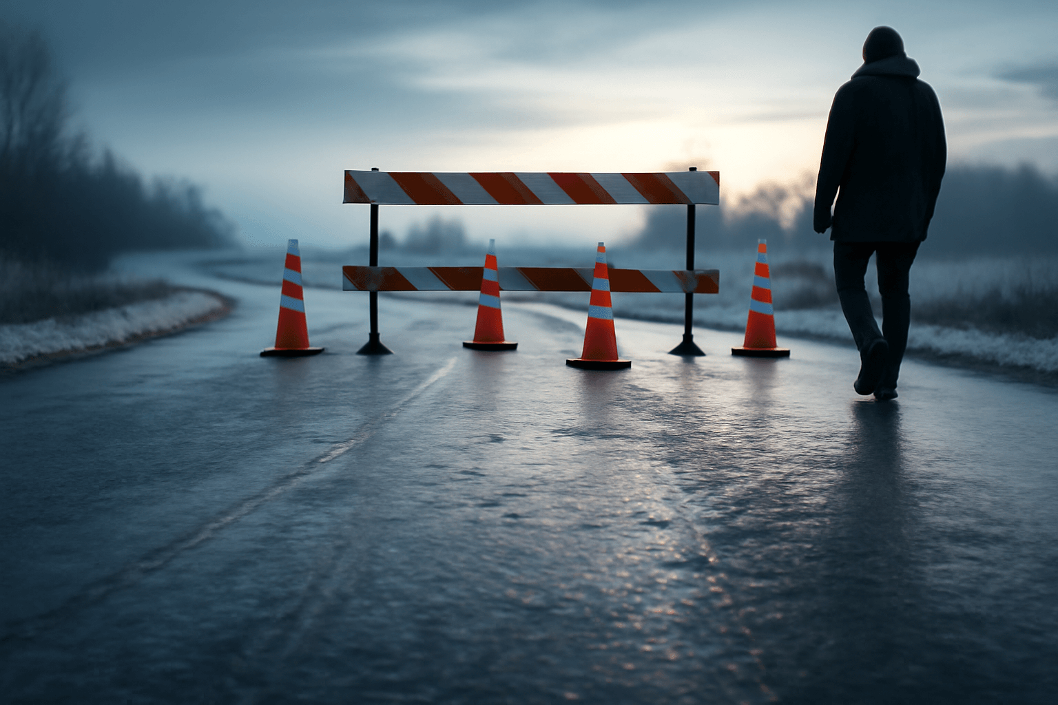 Po celé republice hrozí ledovka, některé silnice jsou uzavřené