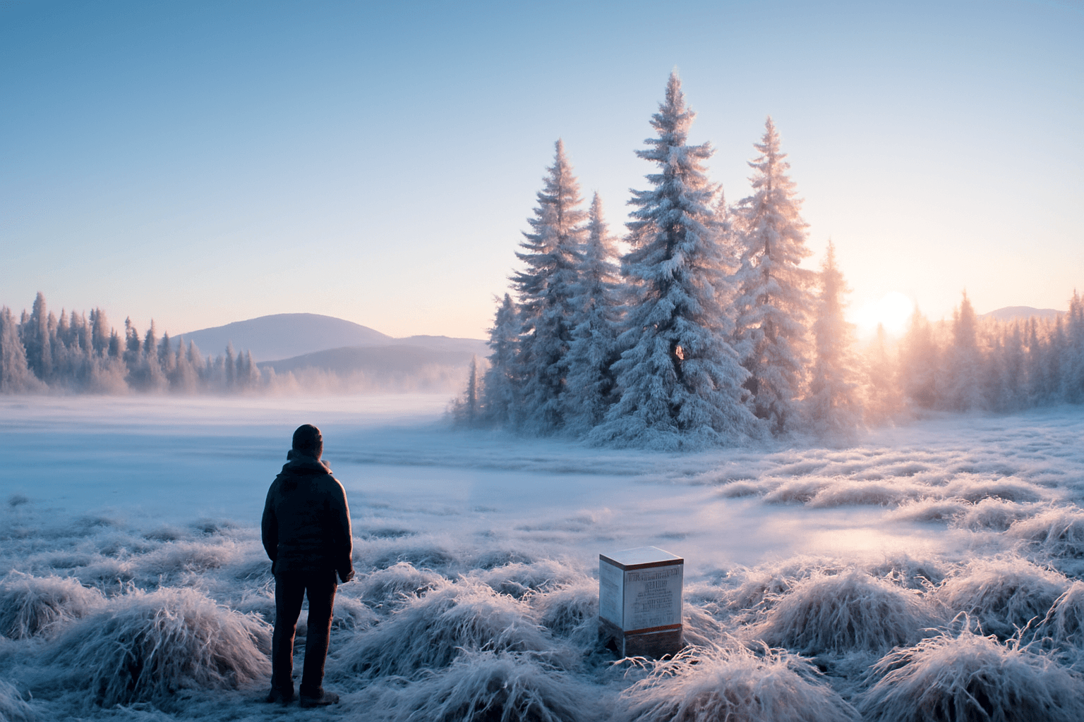 Na Šumavě ráno teploty klesly téměř k −20 °C, nejchladněji u Kvildy