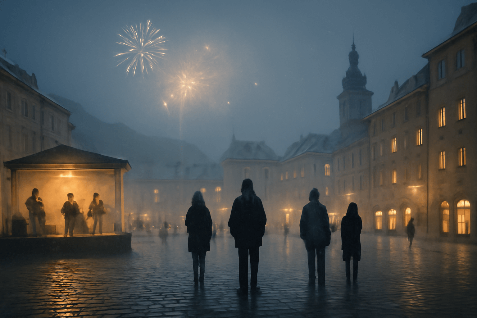 Česko vstoupilo do roku 2026. Klid na zásazích, turisté čekali na ohňostroj, na horách napadne až 15 cm