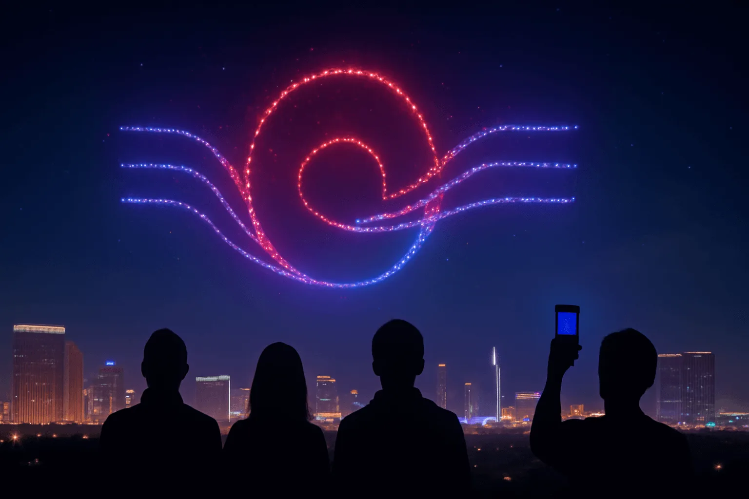 Stranger Things rozzářilo Las Vegas dronovou show, diváci se potýkali s technickými problémy při premiéře