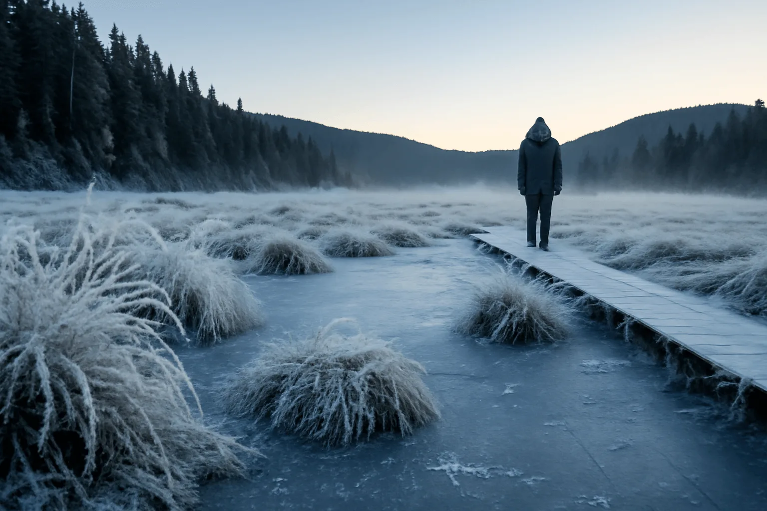 Na Šumavě rtuť klesla pod −30 °C, jediné historické minimum padlo na Českokrumlovsku