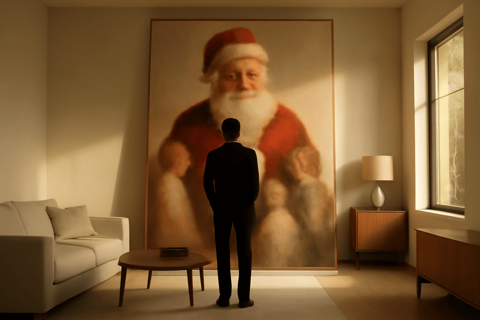 Arnold Schwarzenegger daroval Chrisu Prattovi obří portrét: on s vnoučaty jako Santa