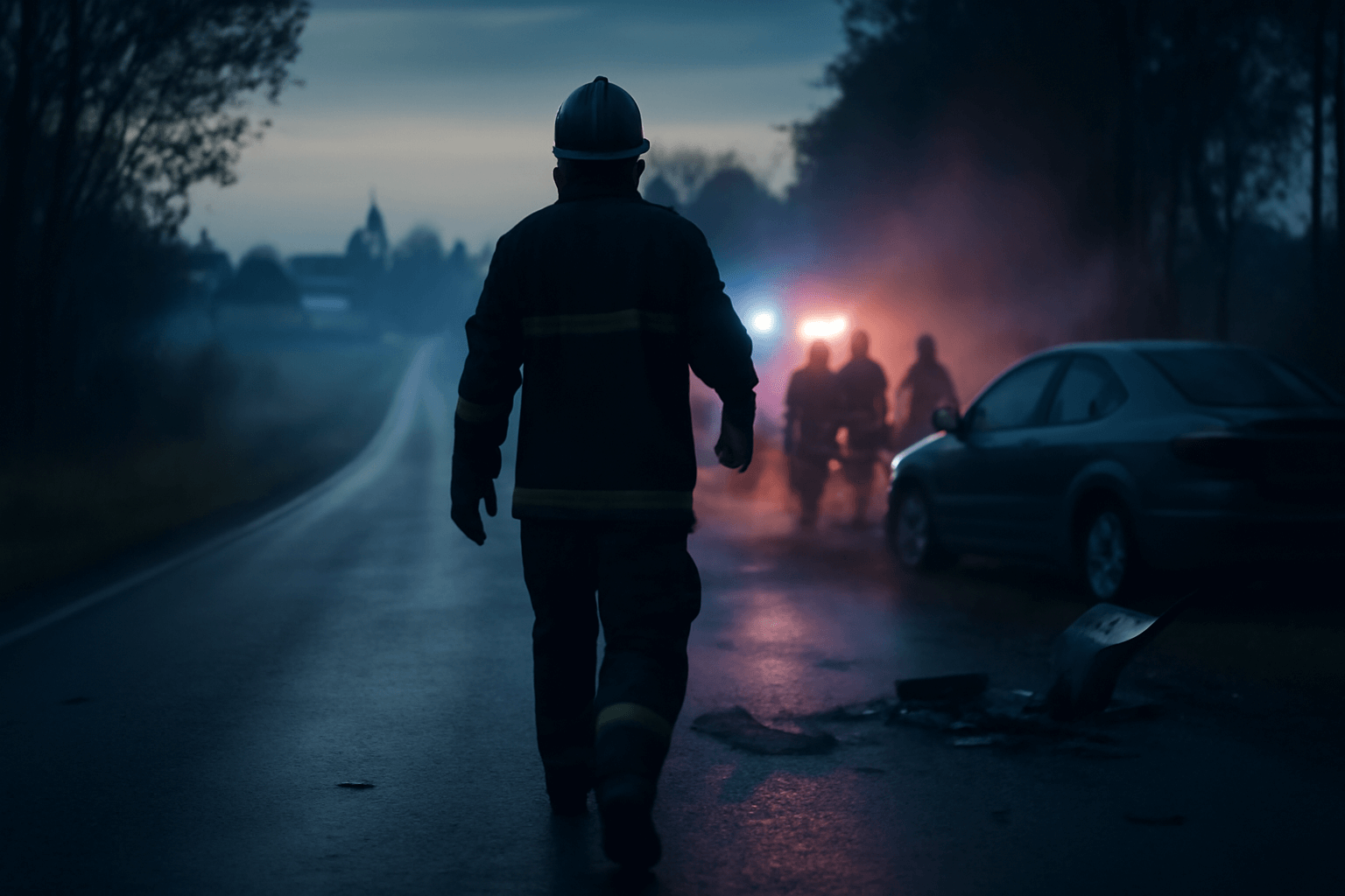 Hasiči z Košutky vyjeli do Čemin kvůli dopravní nehodě se zraněním