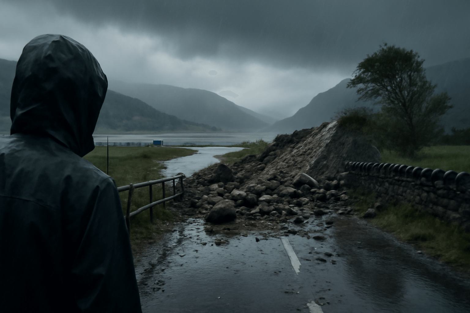 Silné deště, sesuvy a záplavy paralyzují dopravu ve Skotsku