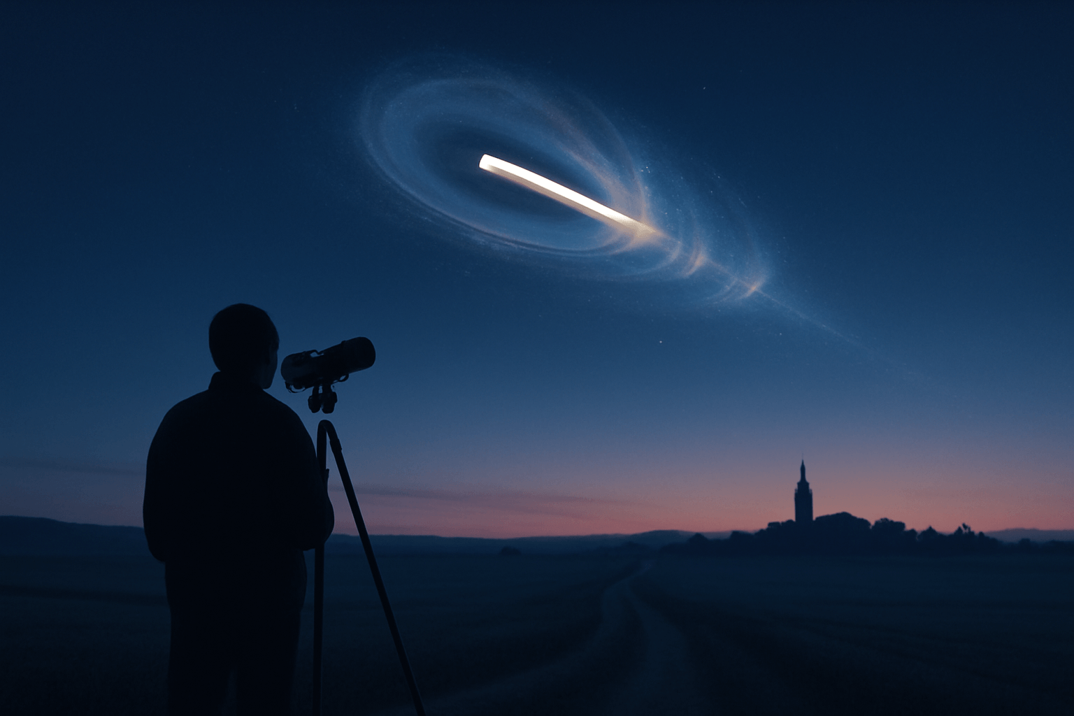 Záhadný úkaz nad Kutnohorskem? Šlo o druhý stupeň rakety Falcon 9