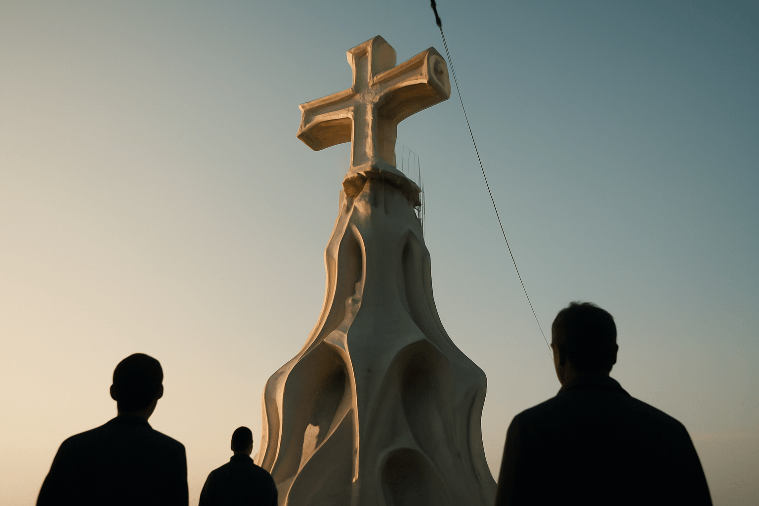 Kříž vrcholné věže Sagrada Família má všechna čtyři ramena, dokončení se blíží