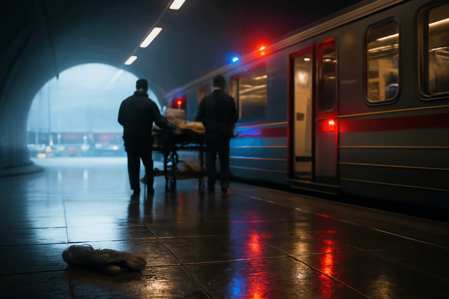 Část linky metra C přerušena po pádu osoby do kolejiště, muž byl přepraven do traumacentra