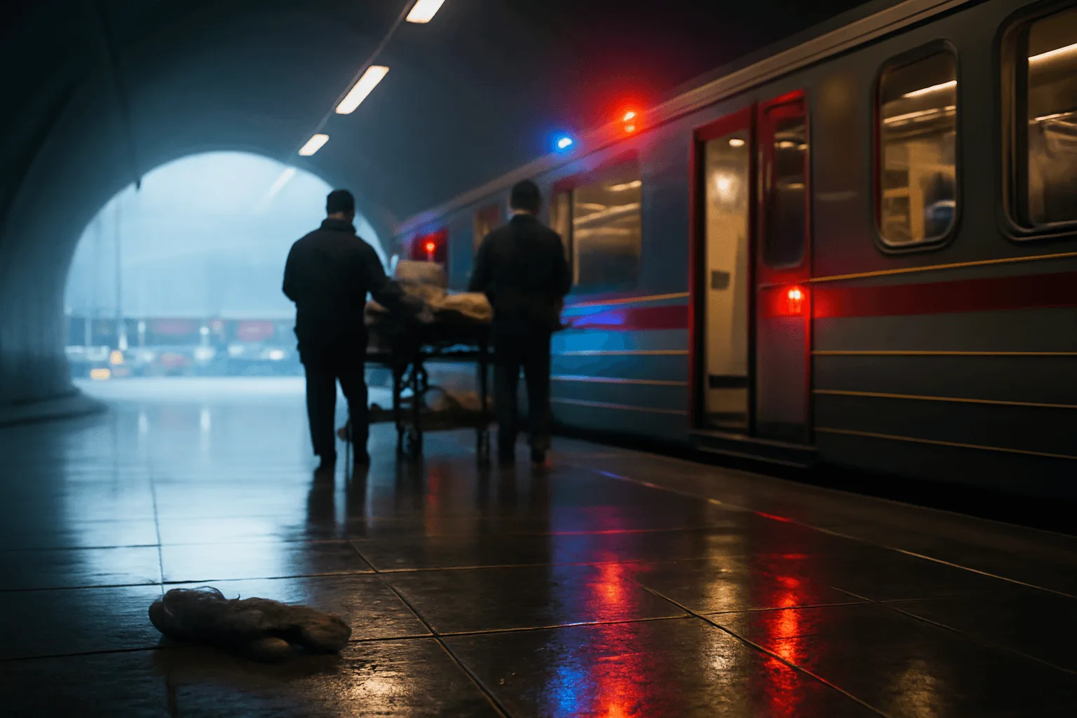 Část linky metra C přerušena po pádu osoby do kolejiště, muž byl přepraven do traumacentra