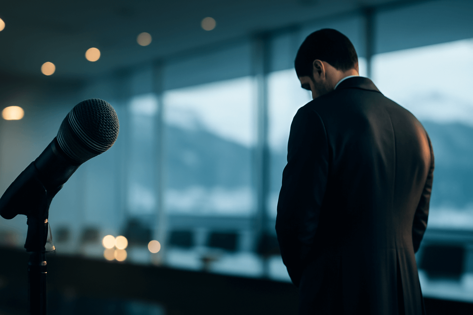 Sir David Beckham v Davosu odmítl komentovat veřejný rozkol s nejstarším synem