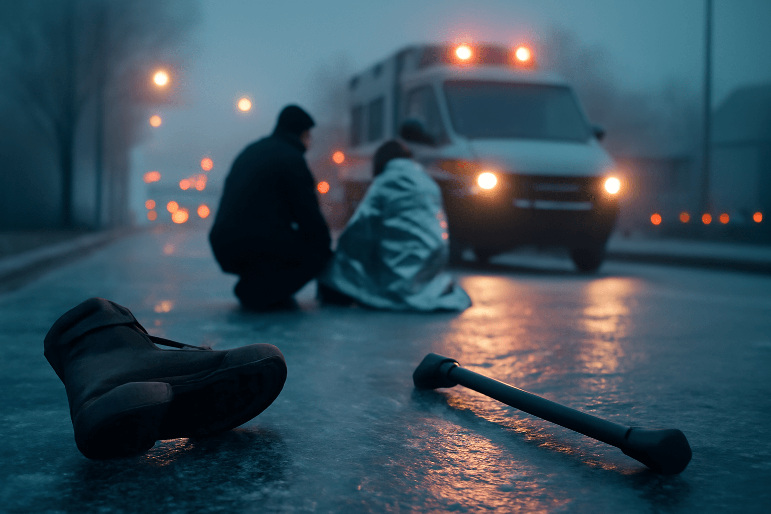 Ledovka ochromila jižní Moravu: přeplněné pohotovosti a stovky nehod na D1