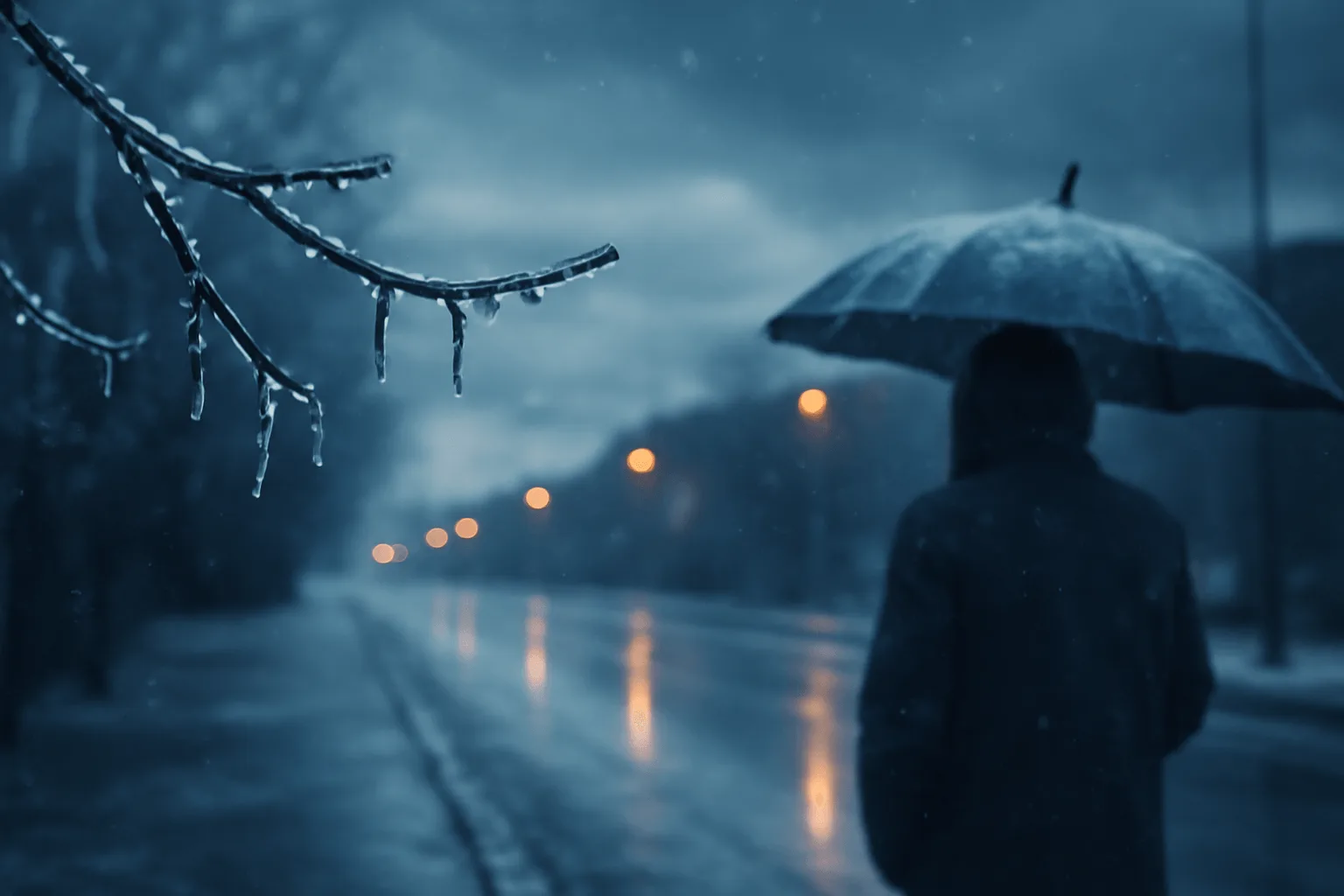 Ledovka se přesouvá na západ. Meteorologové varují před mrznoucím deštěm