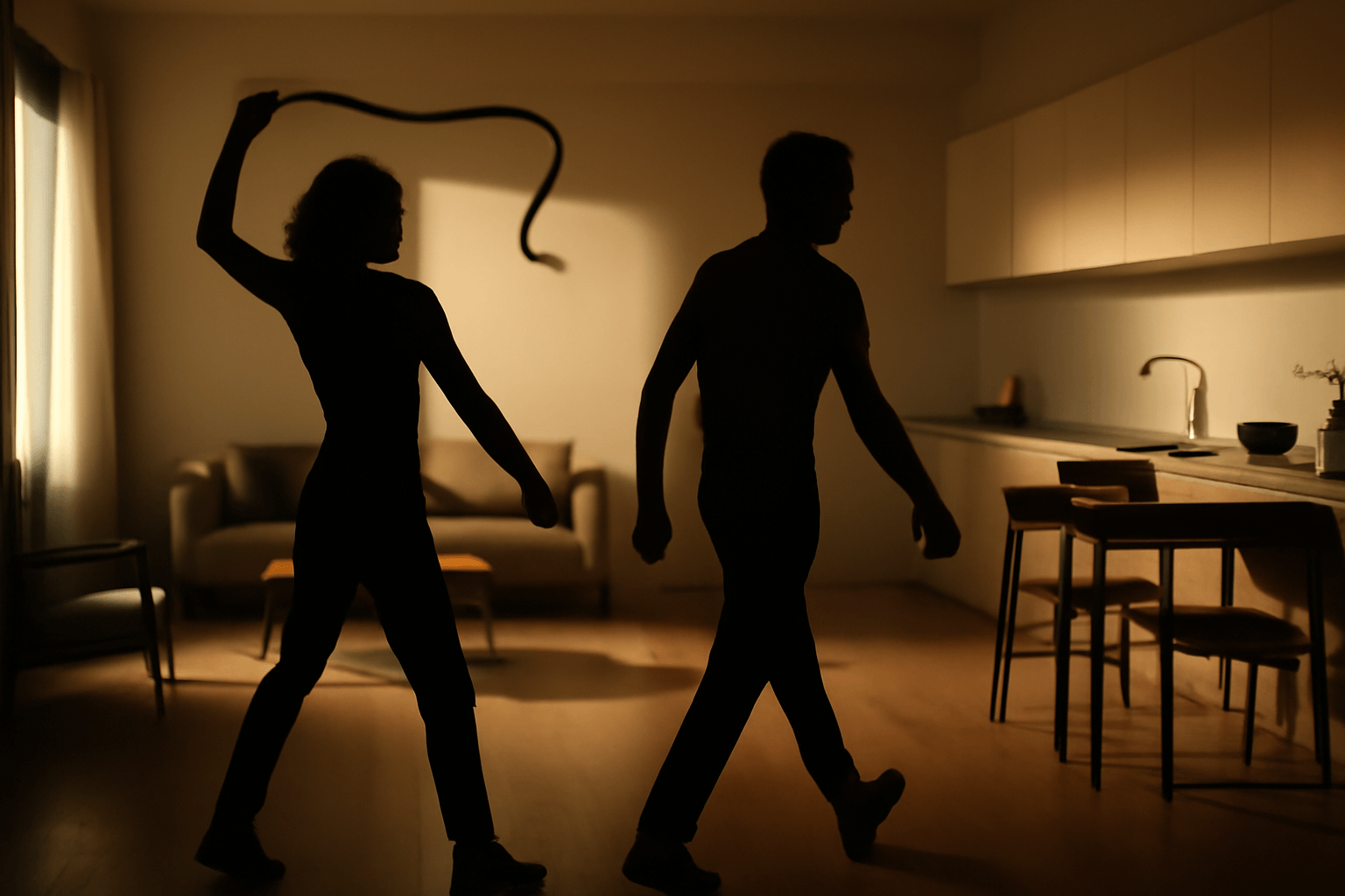 V Prostřeno! influencera Tadeáše honí po bytě s páskem účastnice týdne