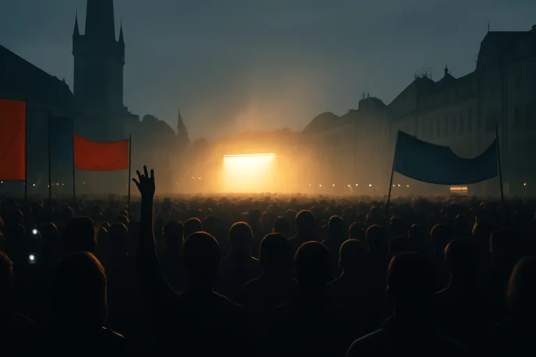 Desítky tisíc lidí na Staroměstském náměstí: demonstrace na podporu prezidenta