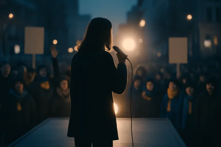 Sarah Haváčová: herečka mezi demonstranty i v debatě na ČT