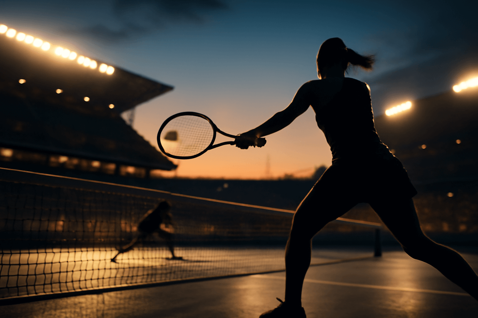 Sára Bejlek vyhrála první set s Clarou Tausonovou 7:5, ve druhé sadě vede 1:0