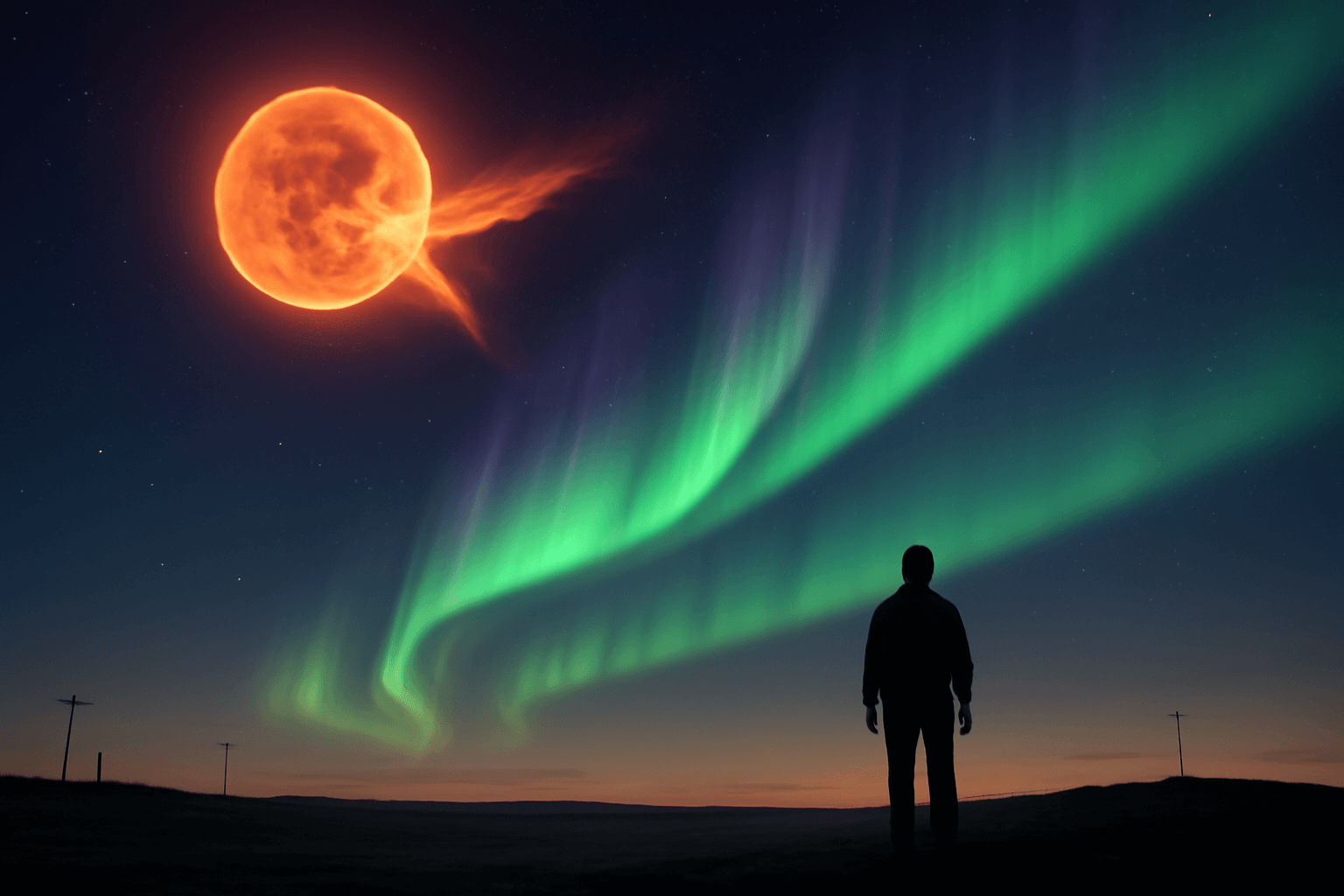 Obří skvrna AR4366 vysílá sérii rekordních erupcí. Hrozí polární záře nad Českem?