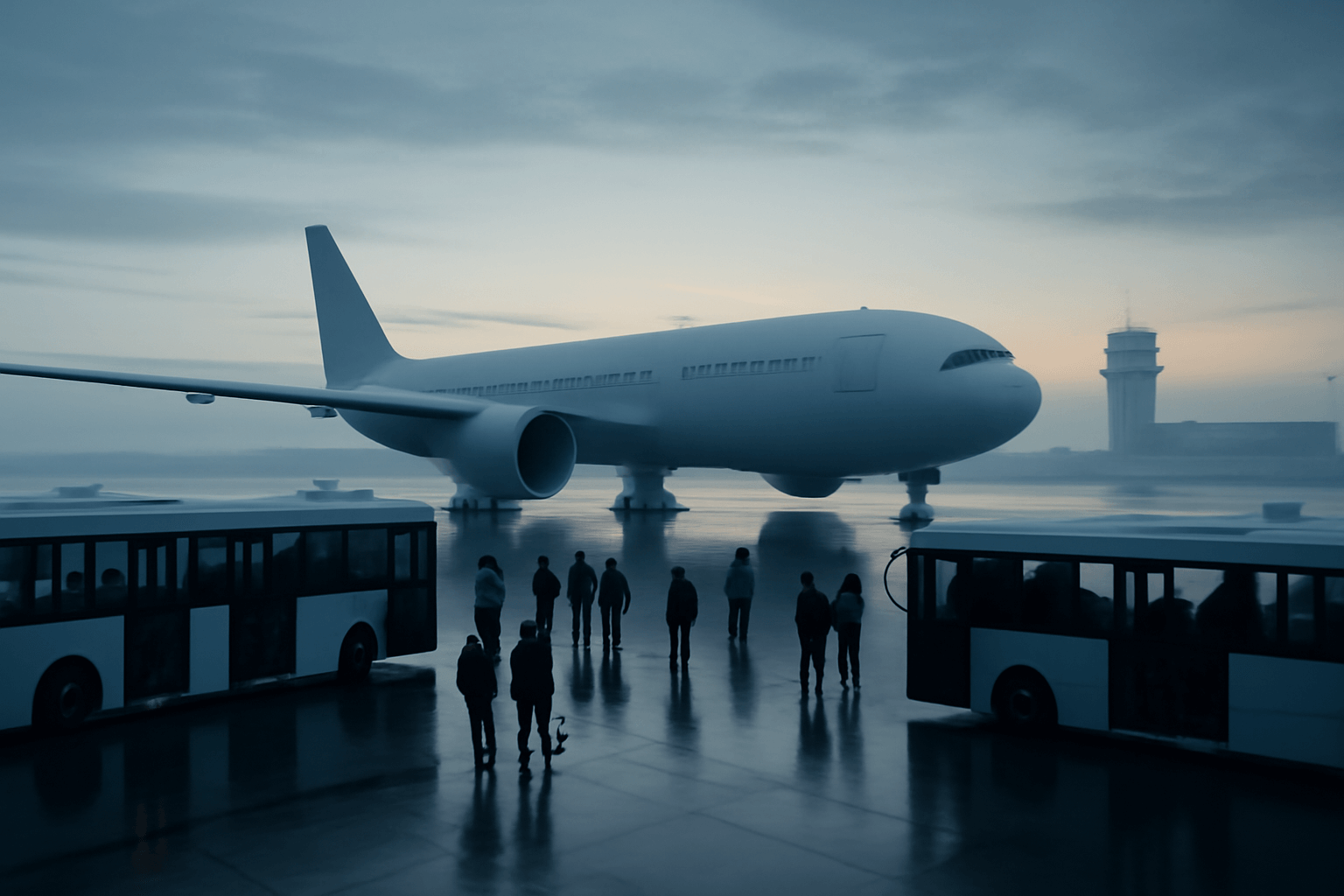 Boeing 777 s cestujícími přistál v Brně kvůli nepříznivému počasí