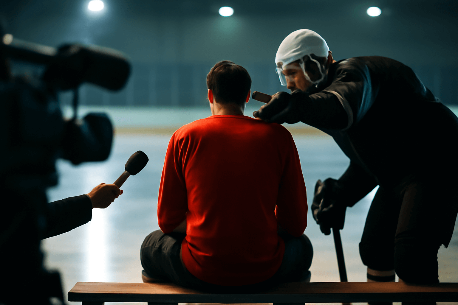 Brad Marchand přerušil rozhovor s Macklinem Celebrinim a soupeře nešetřil