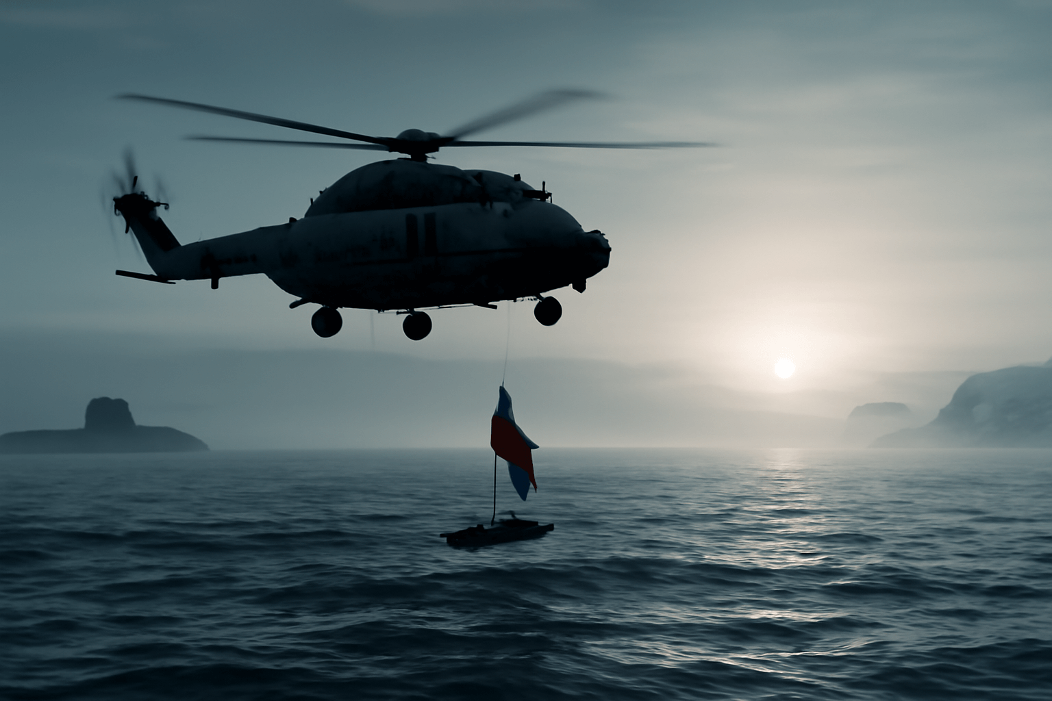 Dánský vrtulník evakuoval námořníka u Nuuku. Spor o Grónsko pokračuje