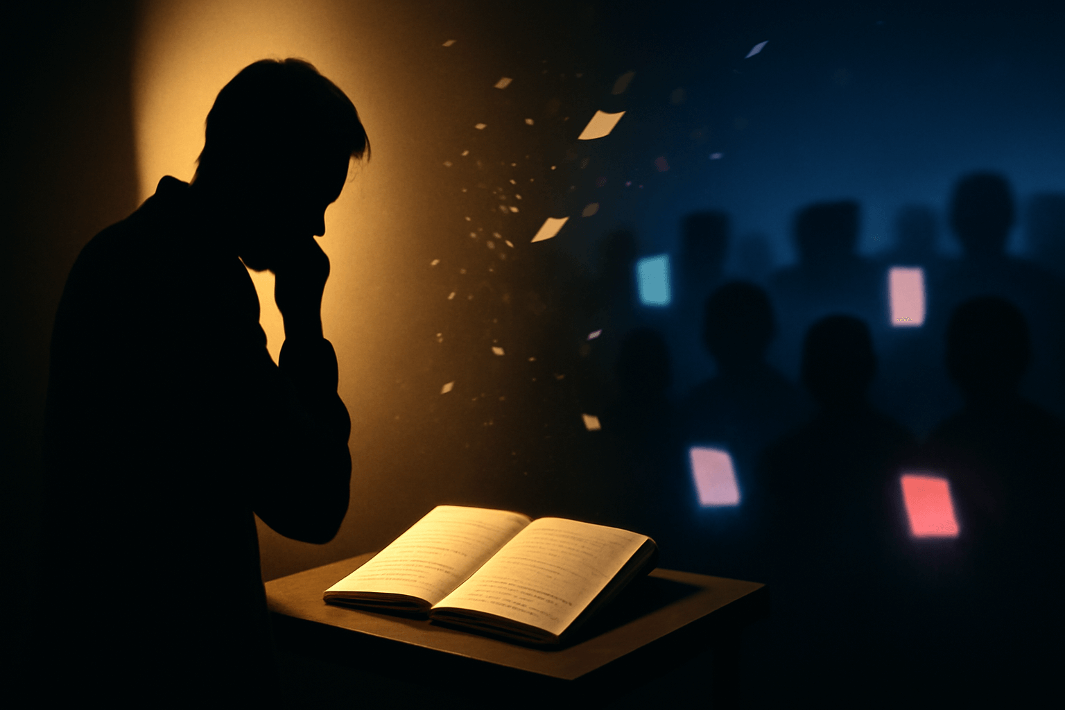 Kozub: „Herci mají hrát a mlčet.“ Poté otevřel diář a vysvětloval