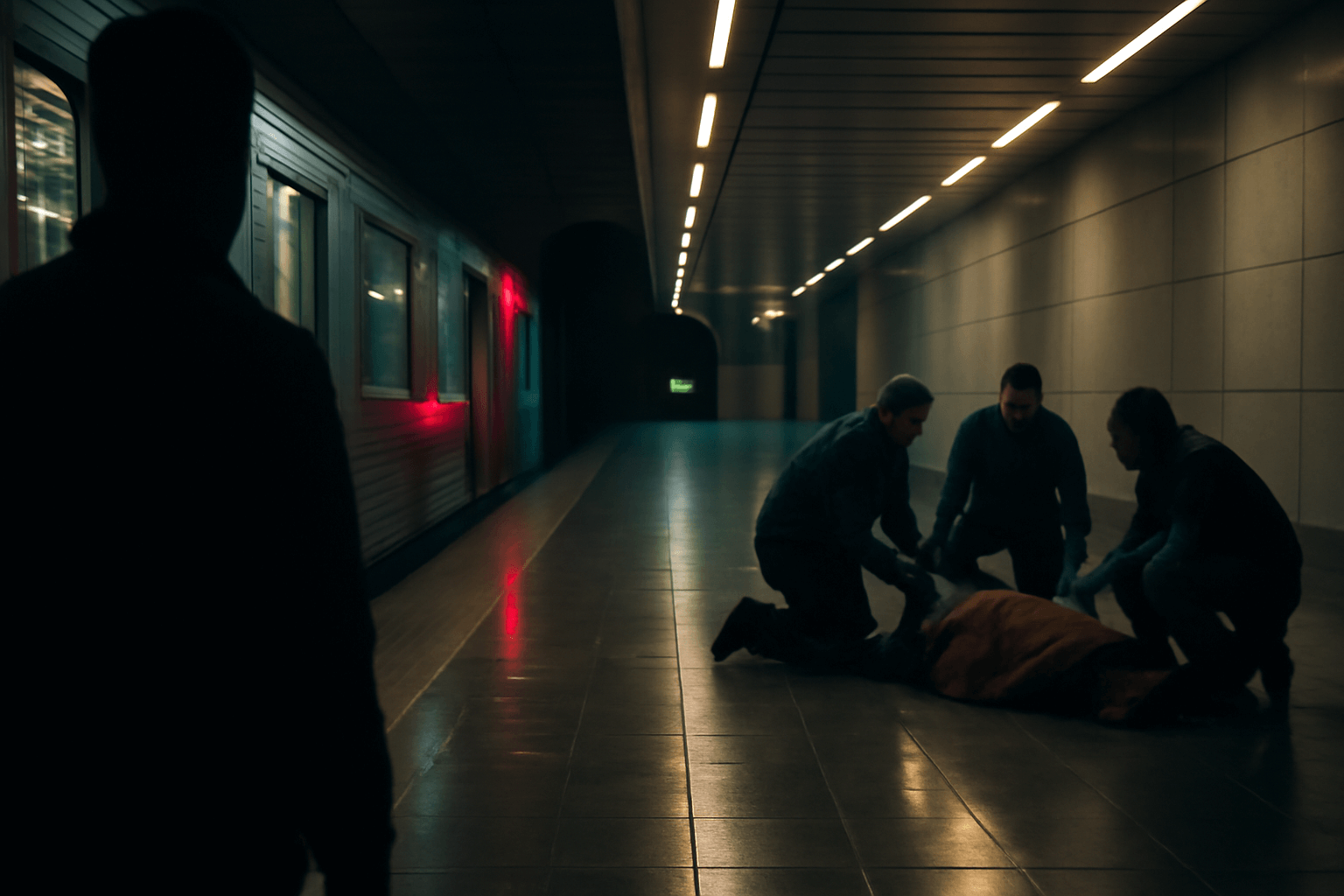 Linka C metra krátce stála kvůli zásahu záchranářů, přerušení trvalo 21 minut