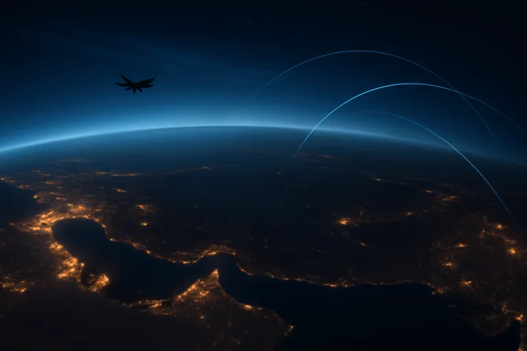 Flightradar24 ukazuje prázdné nebe nad Íránem a okolím. Údery USA a Izraele zastavily klíčový koridor