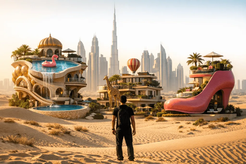 Nová satirická koláž TMBK: Reality v Dubaji nabízejí specialitu