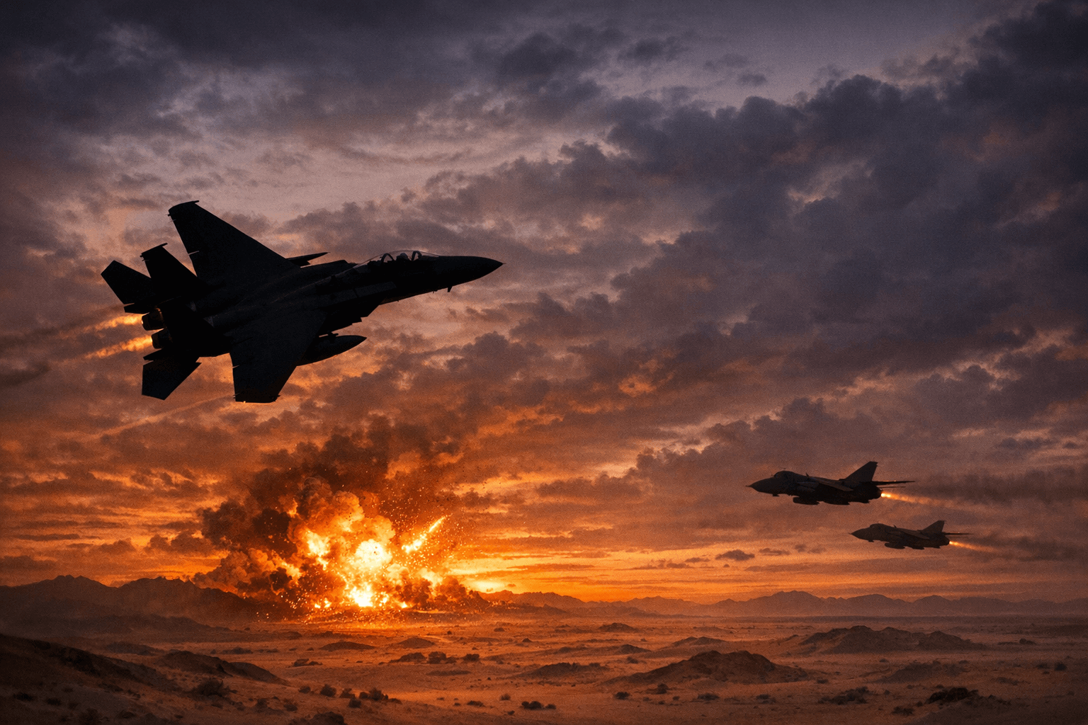 Katarská F-15 sestřelila dva íránské Su-24 blízko americké základny