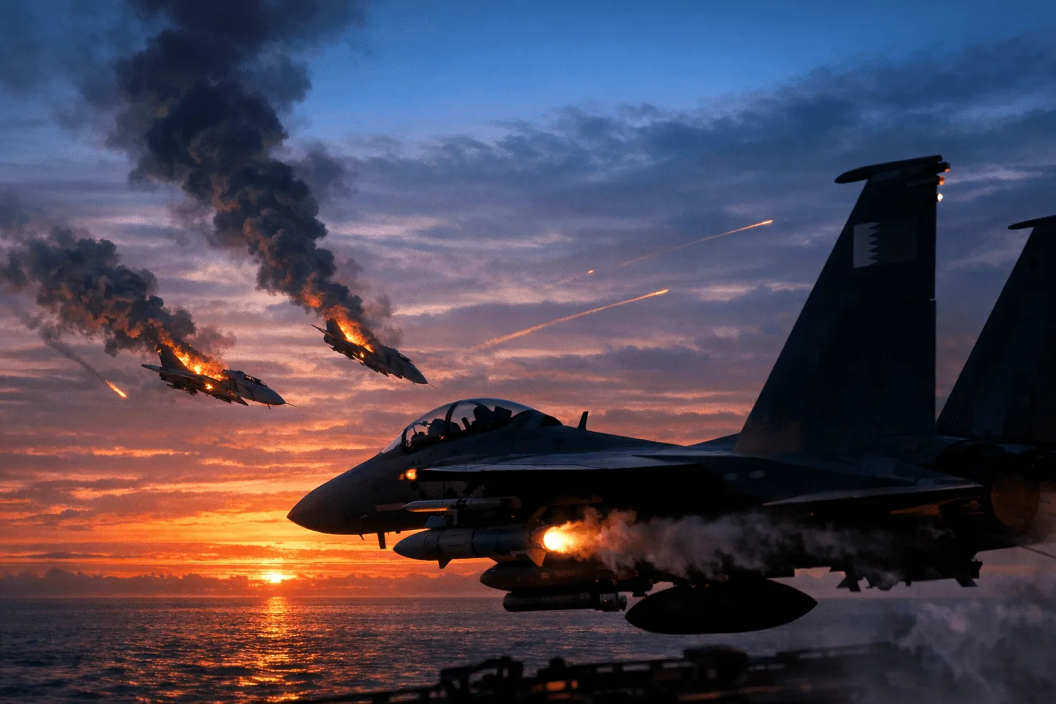 Katarská F-15 sestřelila dva íránské bombardéry Su-24