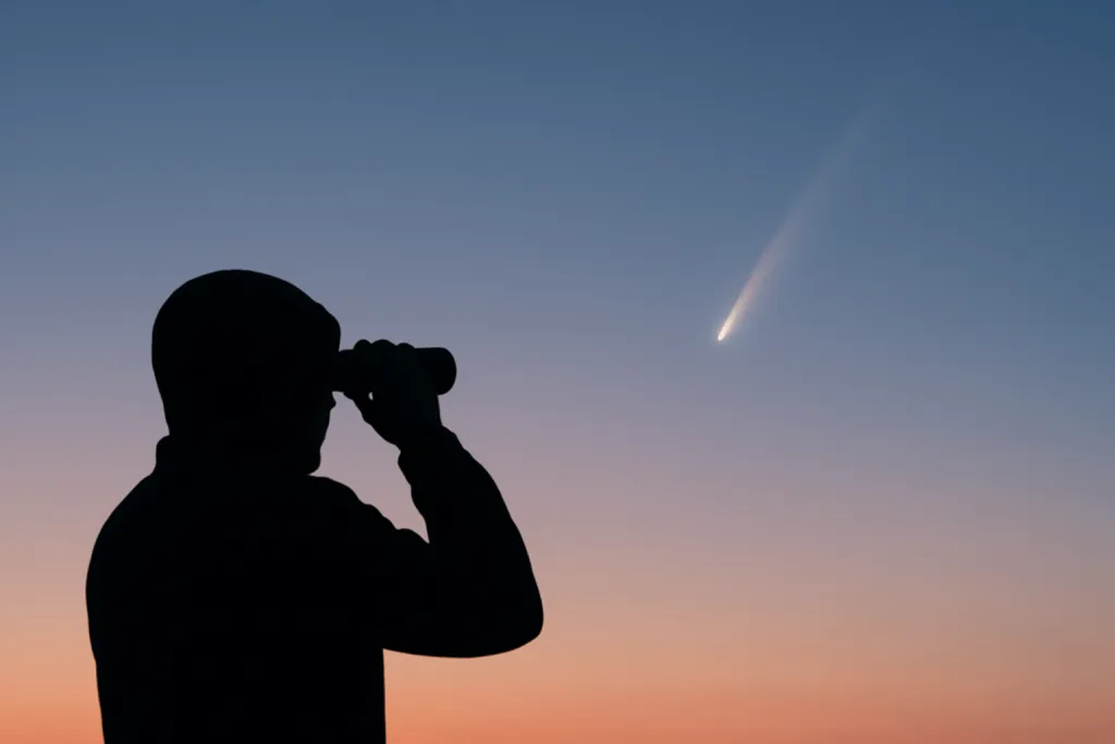 Na ranní obloze se objevuje kometa PanSTARRS