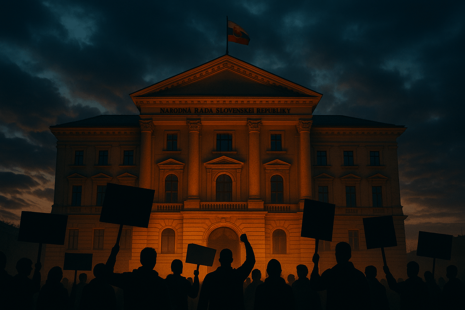 Opoziční protesty proti změnám volebního práva na Slovensku