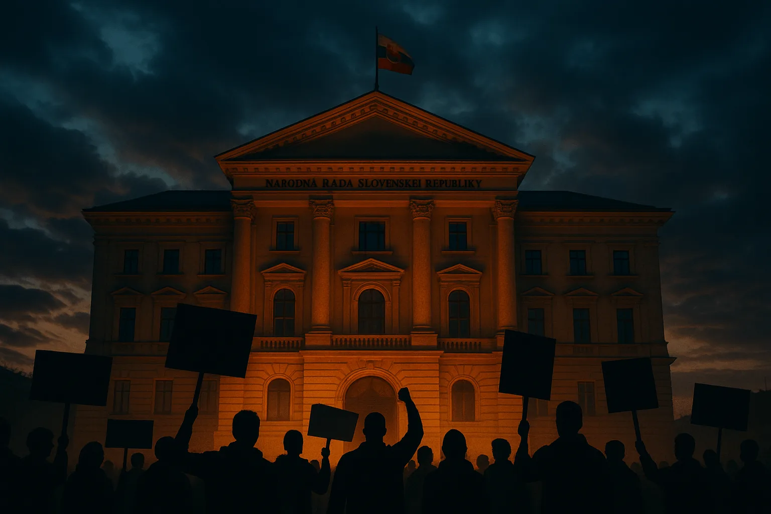 Opoziční protesty proti změnám volebního práva na Slovensku