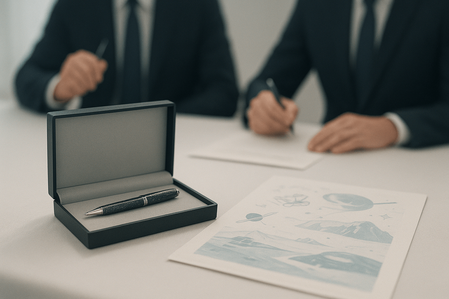 Prezident Petr Pavel daroval pero při podpisu dohod s Chile