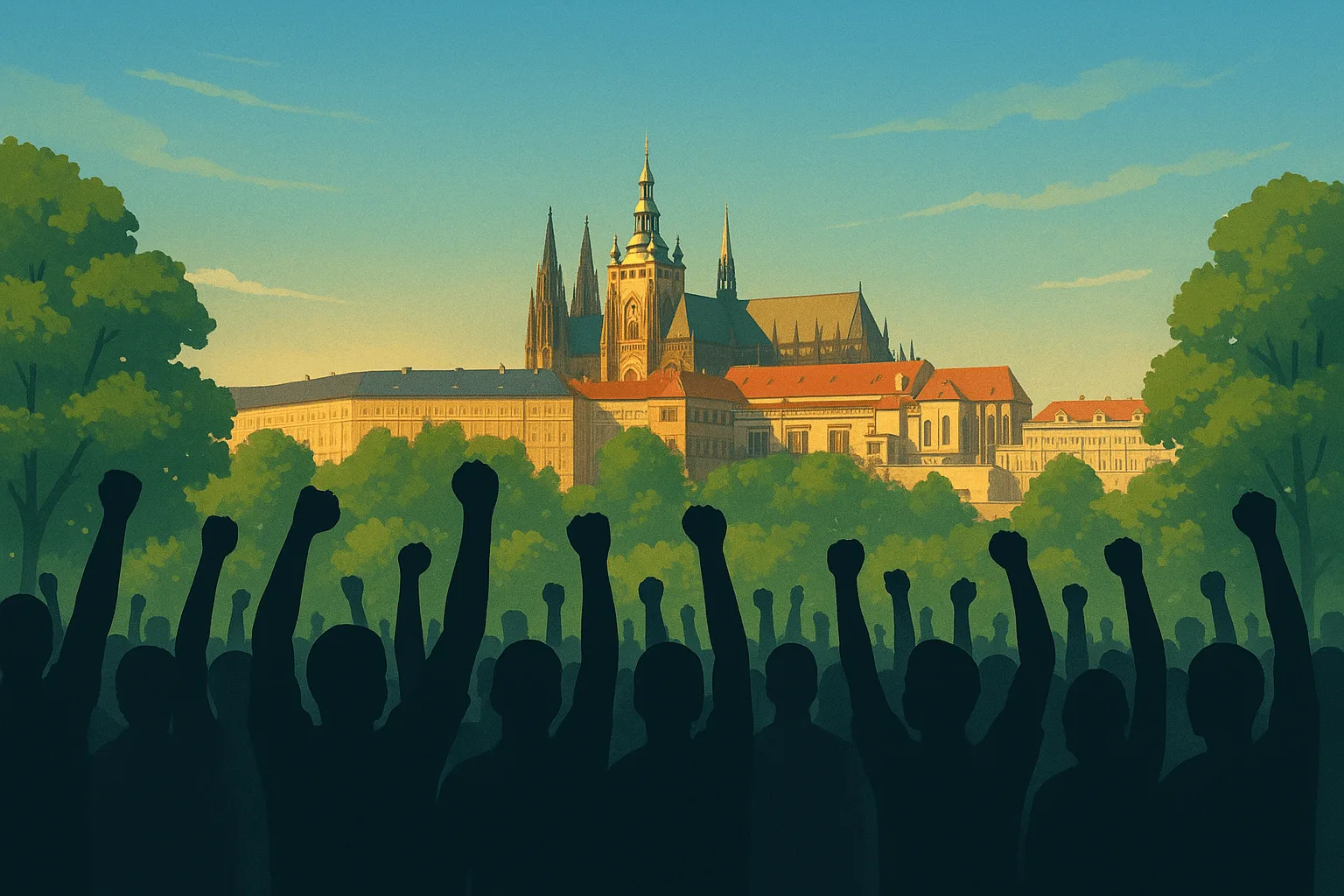 Demonstrace v Praze proti vedení ministerstva životního prostředí