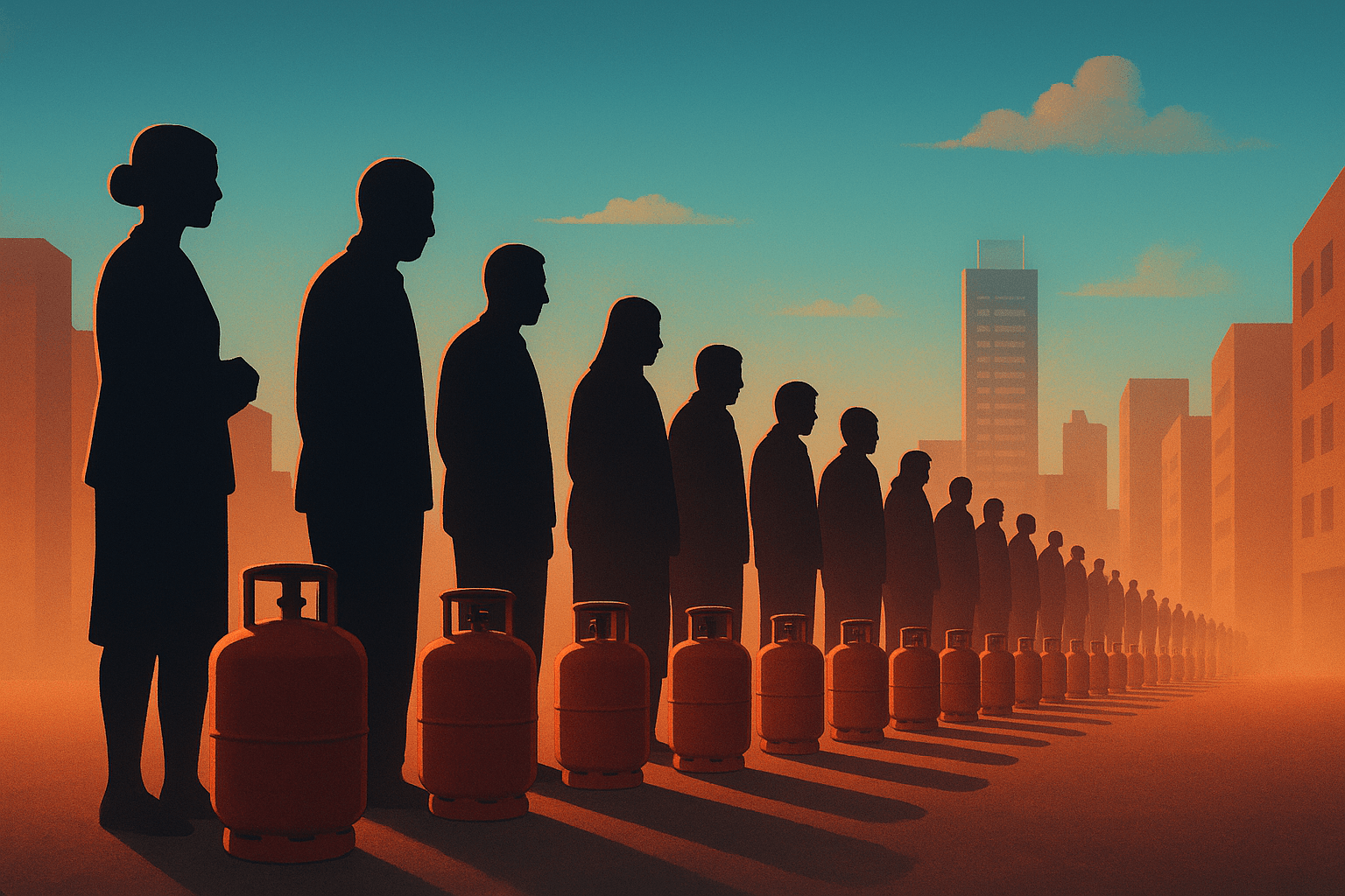 Indie čelí krizi s dodávkami LPG: Dlouhé fronty a zpoždění dodávek