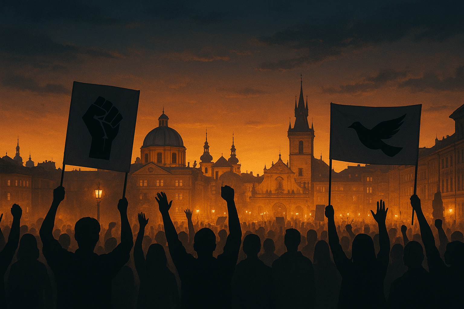 Studentská protestní vlna proti vládnímu plánu na změnu financování veřejnoprávních médií