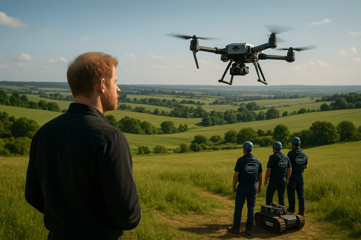 Princ Harry navštívil Ukrajinu a podpořil odminování