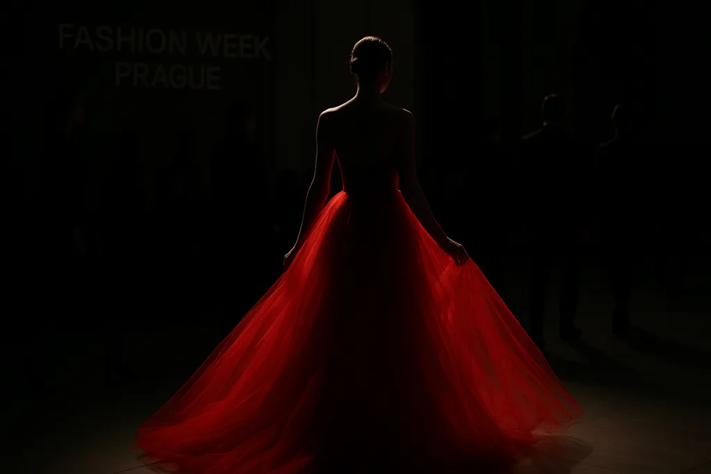 Jitka Nováčková na Fashion Weeku: Červené šaty vzbudily pozornost