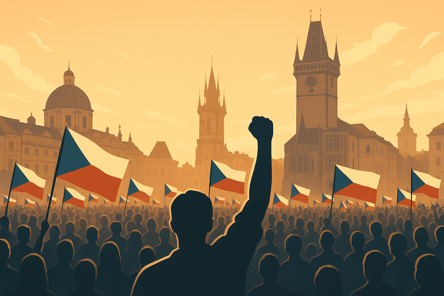 Demonstrace Milionu chvilek na podporu veřejnoprávních médií