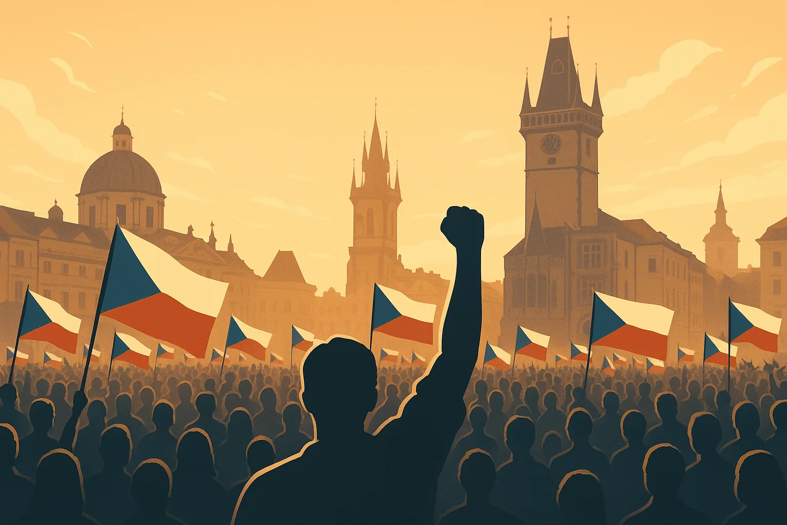 Demonstrace Milionu chvilek na podporu veřejnoprávních médií