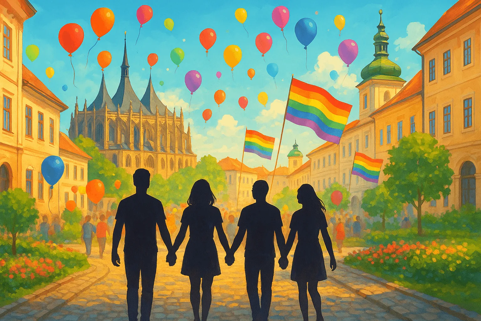 První ročník duhového festivalu Kutná Hora Pride v červenci 2026