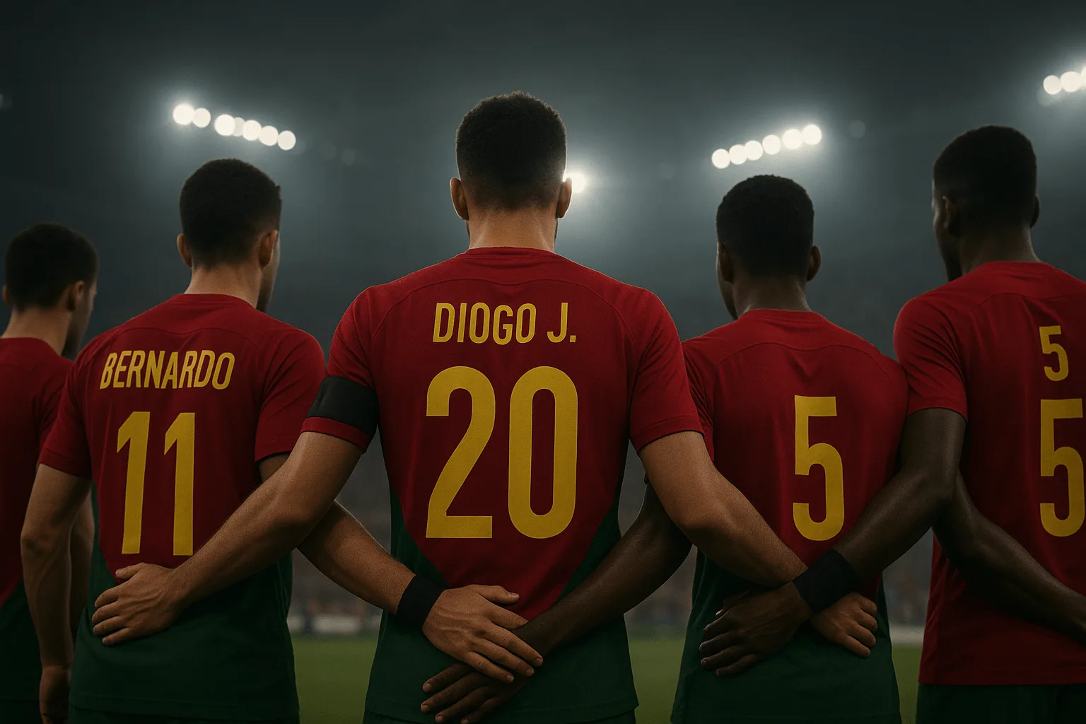 Portugalská reprezentace vzdává hold Diogu Jotovi během mistrovství světa 2026