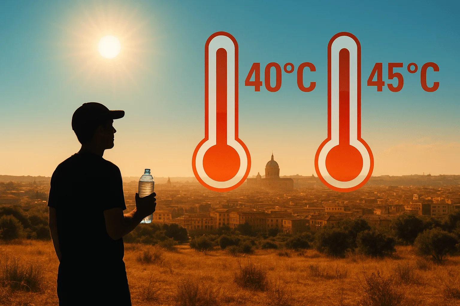 Evropu opět zasáhla vlna veder: Teploty překračují 40 °C