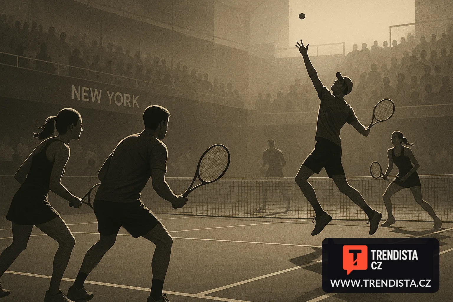 České páry v mixu na US Open 2026: Siniaková s Pattenem a Muchová s Menšíkem v akci